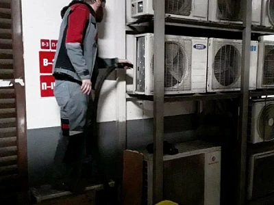 Чистка наружных блоков кондиционеров